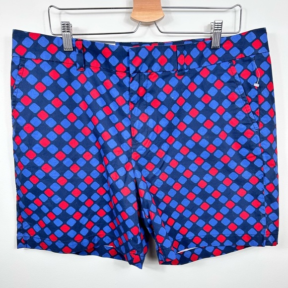Tommy Hilfiger Bermuda shorts, 16, geometric checkered pattern, Preppy Coastal - Picture 2 of 6
